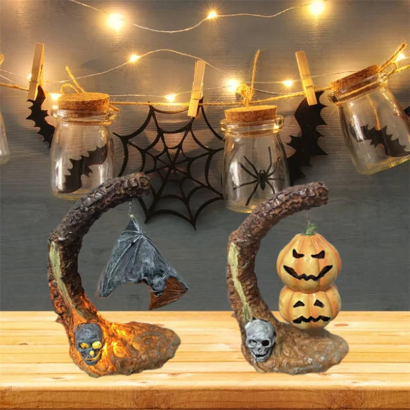 Halloween Resin Jack-O-Lantern Statue Ornament Home Party Skull Lava Tree Pumpkins Bats Decorative Lights Dropshipping
Halloween Resin Jack-O-Lantern Statue Ornament Home Party Skull Lava Tree Pumpkins Bats Decorative Lights Dropshipping