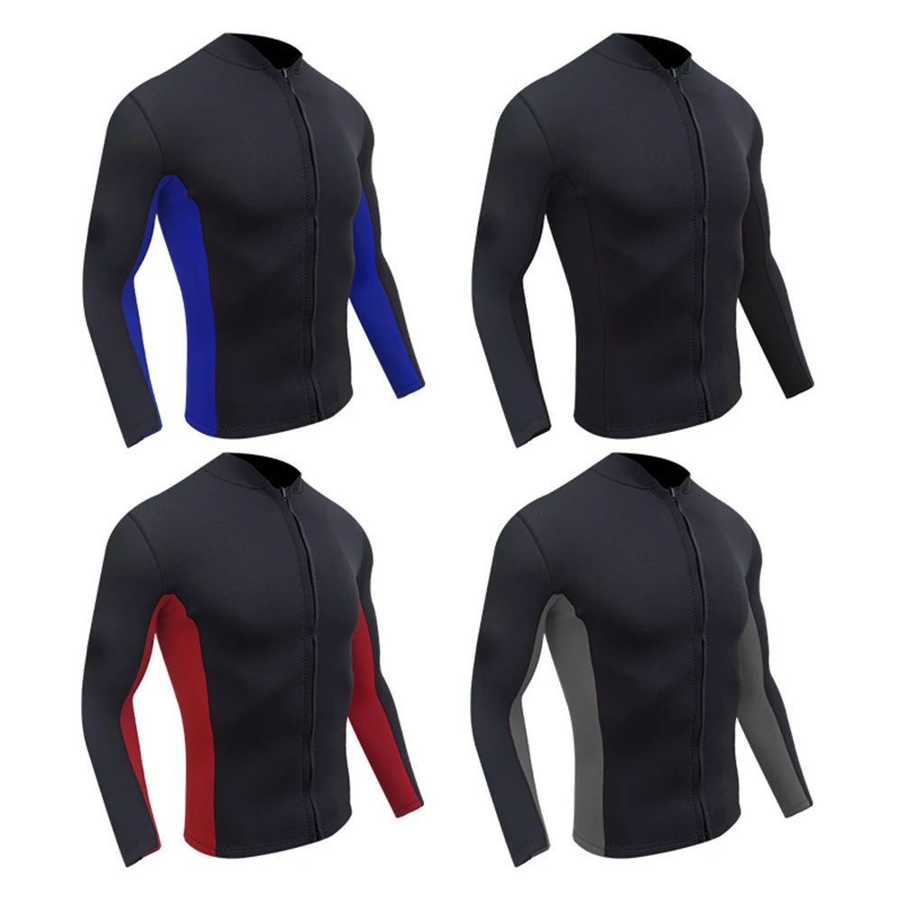 2MM Neoprene Diving Suit Top Men's Split Dive Surfing Long Sleeve Jacket Warm Front Zipper Swimming Outdoor Water Sports Top
2MM Neoprene Diving Suit Top Men's Split Dive Surfing Long Sleeve Jacket Warm Front Zipper Swimming Outdoor Water Sports Top