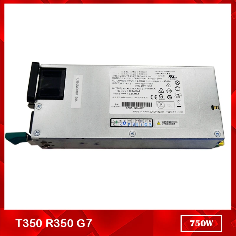 

For Lenovo Server Power Supply T350 R350 G7 DPS-700LB C 750W 36001817 Test Delivery