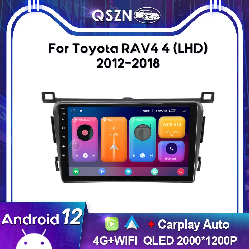 QSZN 2K QLED For Toyota RAV4 2012 - 2018 Left hand driver Car Radio Carplay GPS 4G Multimedia Video Player Head Unit Autoradio
QSZN 2K QLED For Toyota RAV4 2012 - 2018 Left hand driver Car Radio Carplay GPS 4G Multimedia Video Player Head Unit Autoradio