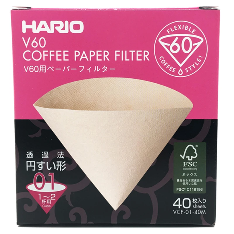 Hario V60 Filter Coffee 01 02 Count Espresso Coffee Natural Paper Filters for 4 Cups Barista Drip Coffee Filter Japan Imported
Hario V60 Filter Coffee 01 02 Count Espresso Coffee Natural Paper Filters for 4 Cups Barista Drip Coffee Filter Japan Imported