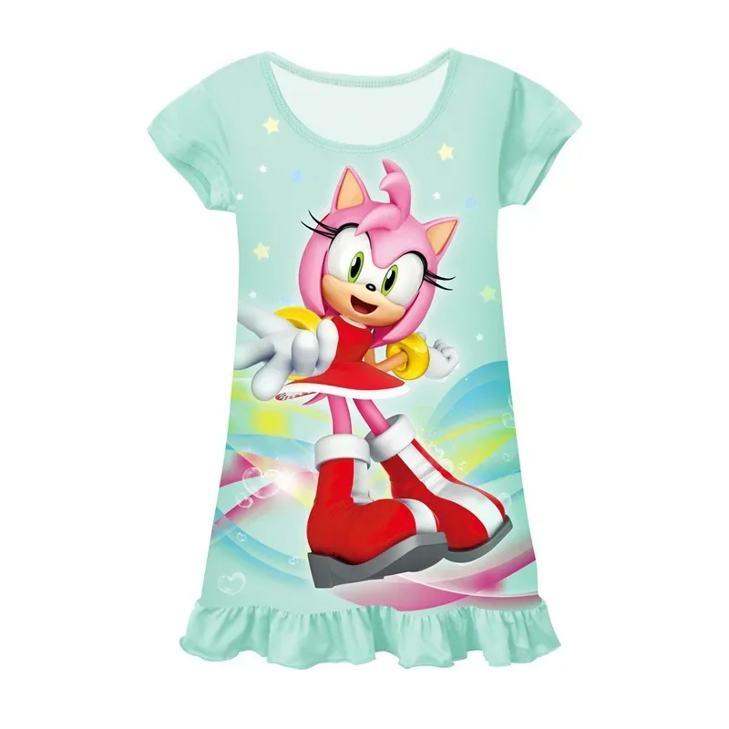 Children's Cartoon Sonic Skirt Casual Wear Girls Dress Summer Children's Nightdress
Children's Cartoon Sonic Skirt Casual Wear Girls Dress Summer Children's Nightdress