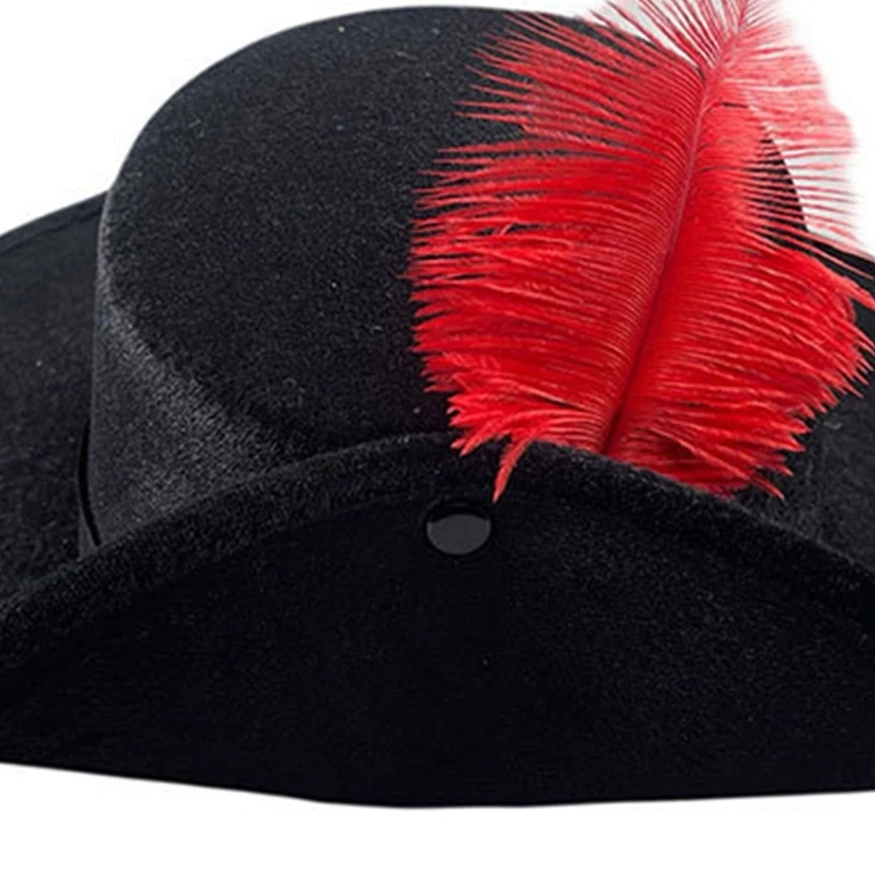 

652F Vintage Fedora Hat Women Men Felt Vintage Hat Casual Festival Hat with Feather