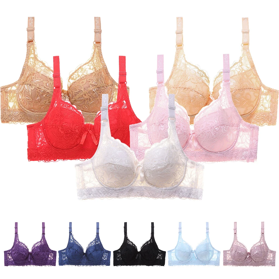 Women New Lace Bras with Underwire Large Size Ladies Adjustable Gathering Anti Sagging Lingerie Traditional Cup Female Underwear
Women New Lace Bras with Underwire Large Size Ladies Adjustable Gathering Anti Sagging Lingerie Traditional Cup Female Underwear