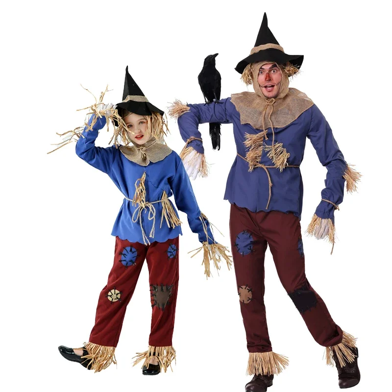 Carnival Halloween Wizard Scarecrow Costume Unisex Parent-Child Book Week Roleplay Cosplay Fancy Party Dress
Carnival Halloween Wizard Scarecrow Costume Unisex Parent-Child Book Week Roleplay Cosplay Fancy Party Dress