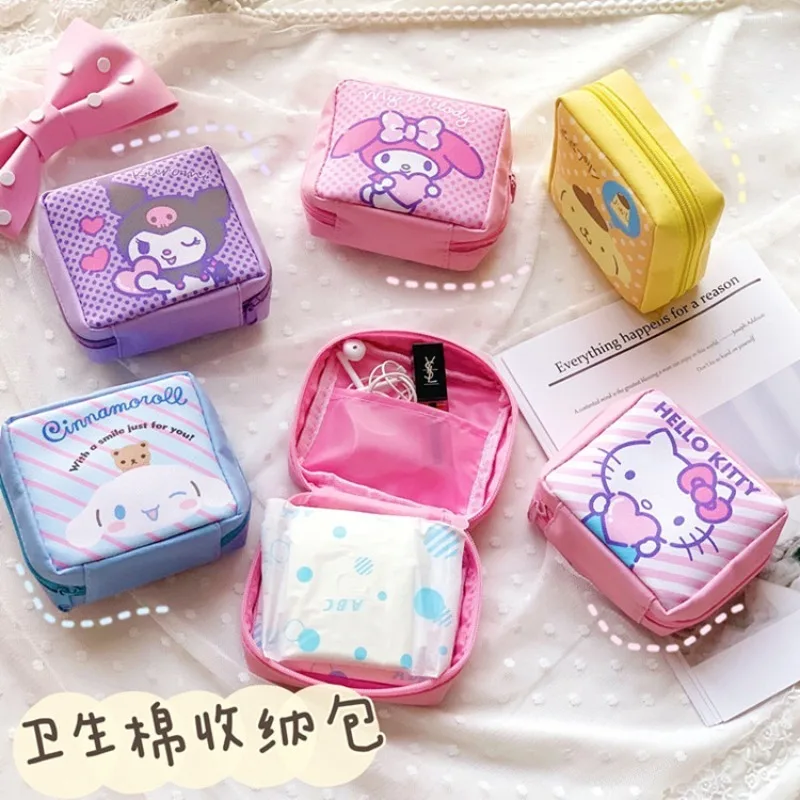 Милая Sanrio Melody Cinnamonroll, мультяшный женский тампон, сумка для хранения гигиенических салфеток, мини Косметика Hellokitty, кошелек для монет, сумка в подарок
Милая Sanrio Melody Cinnamonroll, мультяшный женский тампон, сумка для хранения гигиенических салфеток, мини Косметика Hellokitty, кошелек для монет, сумка в подарок