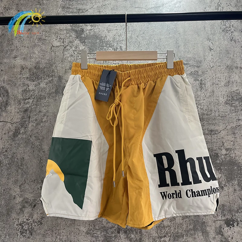 RHUDE Shorts Men's Jogger Streetwear Simple Moonlight Sunset Quick Drying Breeches Inside Splice Pocket High Quality Mesh
RHUDE Shorts Men's Jogger Streetwear Simple Moonlight Sunset Quick Drying Breeches Inside Splice Pocket High Quality Mesh