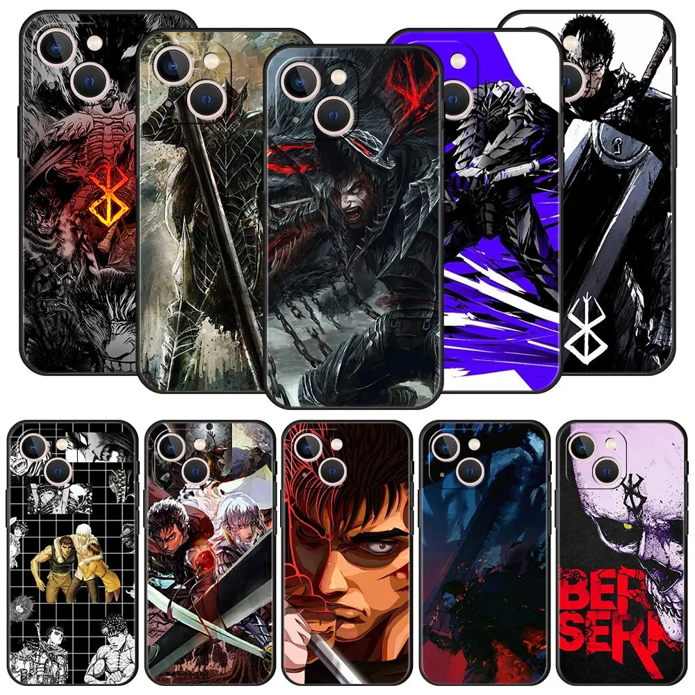 Anime Berserk Guts Phone Case For Apple iPhone 11 15 14 Pro MAX 12 13 7 8 Plus X XR XS MAX SE Silicone Black Cover Luxury
Anime Berserk Guts Phone Case For Apple iPhone 11 15 14 Pro MAX 12 13 7 8 Plus X XR XS MAX SE Silicone Black Cover Luxury