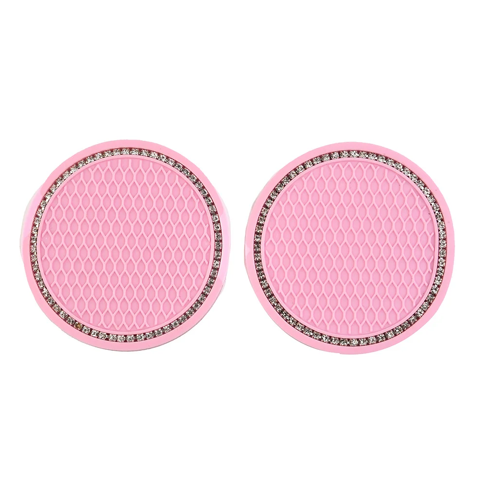 High Quality New Practical Useful Cup Holder Mat Interior Coasters Pink Rhinestones Universal 2pcs Set 7cm Dia
High Quality New Practical Useful Cup Holder Mat Interior Coasters Pink Rhinestones Universal 2pcs Set 7cm Dia
