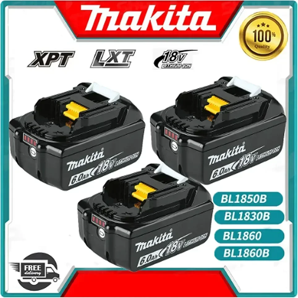 New Original Makita 18V 6000mAh Lithium Rechargeable Battery 18v drill Replacement Batteries BL1830 BL1850 BL1860B BL1860
New Original Makita 18V 6000mAh Lithium Rechargeable Battery 18v drill Replacement Batteries BL1830 BL1850 BL1860B BL1860