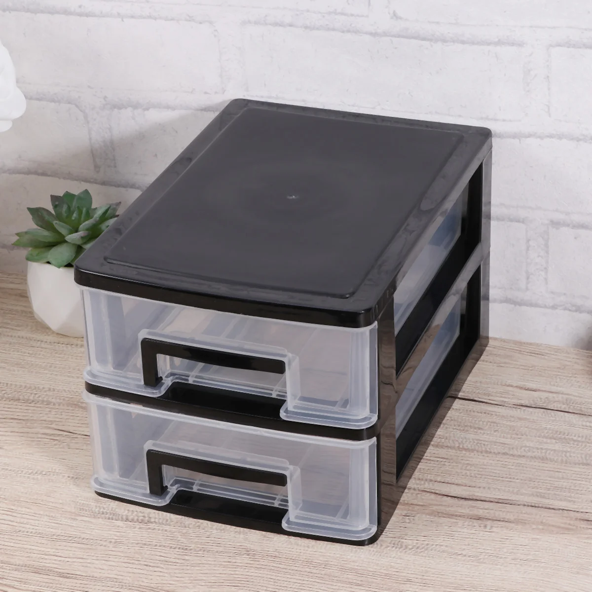 Desktop Drawer Organizer 2 Layer Box Small Office Storage Box Table Debris Holder ( Black and Transparent )
Desktop Drawer Organizer 2 Layer Box Small Office Storage Box Table Debris Holder ( Black and Transparent )