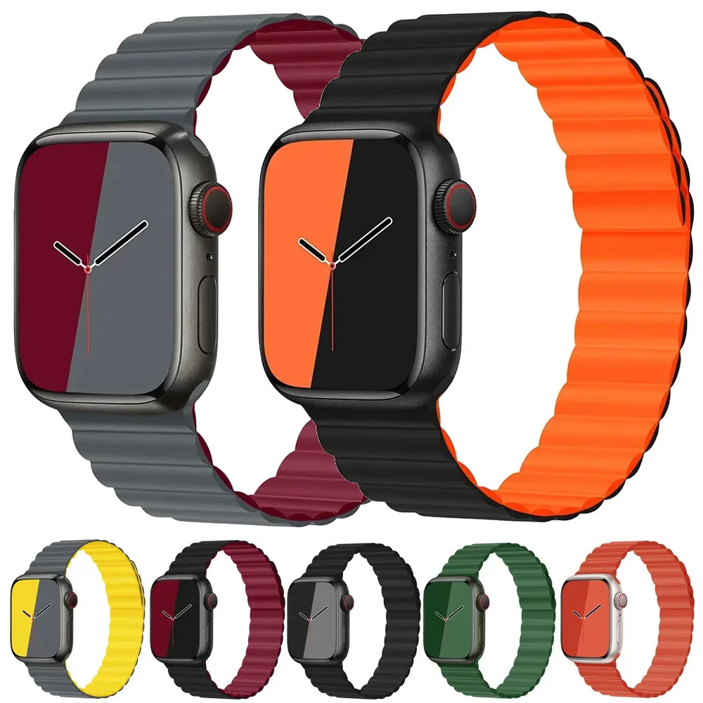 Ремешок силиконовый магнитный для Apple watch band 44 мм 40 мм 45 мм 49 мм 41 мм 38 мм 42 мм, браслет для iWatch series 8 3 5 4 SE 6 7 Ultra
Ремешок силиконовый магнитный для Apple watch band 44 мм 40 мм 45 мм 49 мм 41 мм 38 мм 42 мм, браслет для iWatch series 8 3 5 4 SE 6 7 Ultra