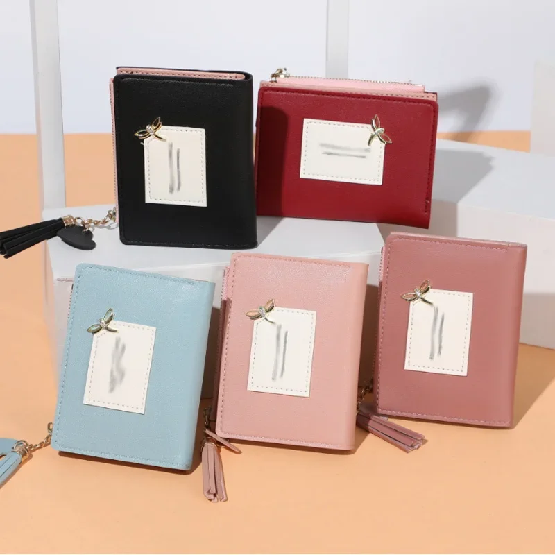 New wallet female student Korean version short cute fashion zipper change card bag hardware collocation color ins
New wallet female student Korean version short cute fashion zipper change card bag hardware collocation color ins