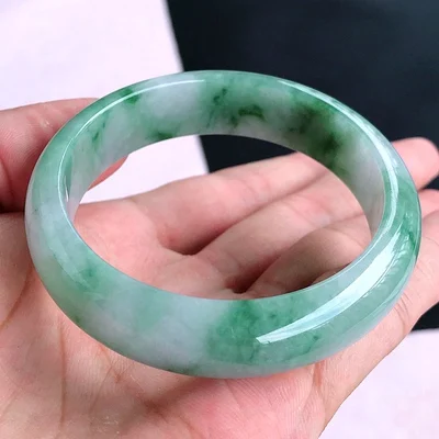 Natural Green Two-color Burmese Jadeite 54mm-64mm Bracelet Elegant Princess Jewelry Gifts for Mom and Girlfriend
Natural Green Two-color Burmese Jadeite 54mm-64mm Bracelet Elegant Princess Jewelry Gifts for Mom and Girlfriend
