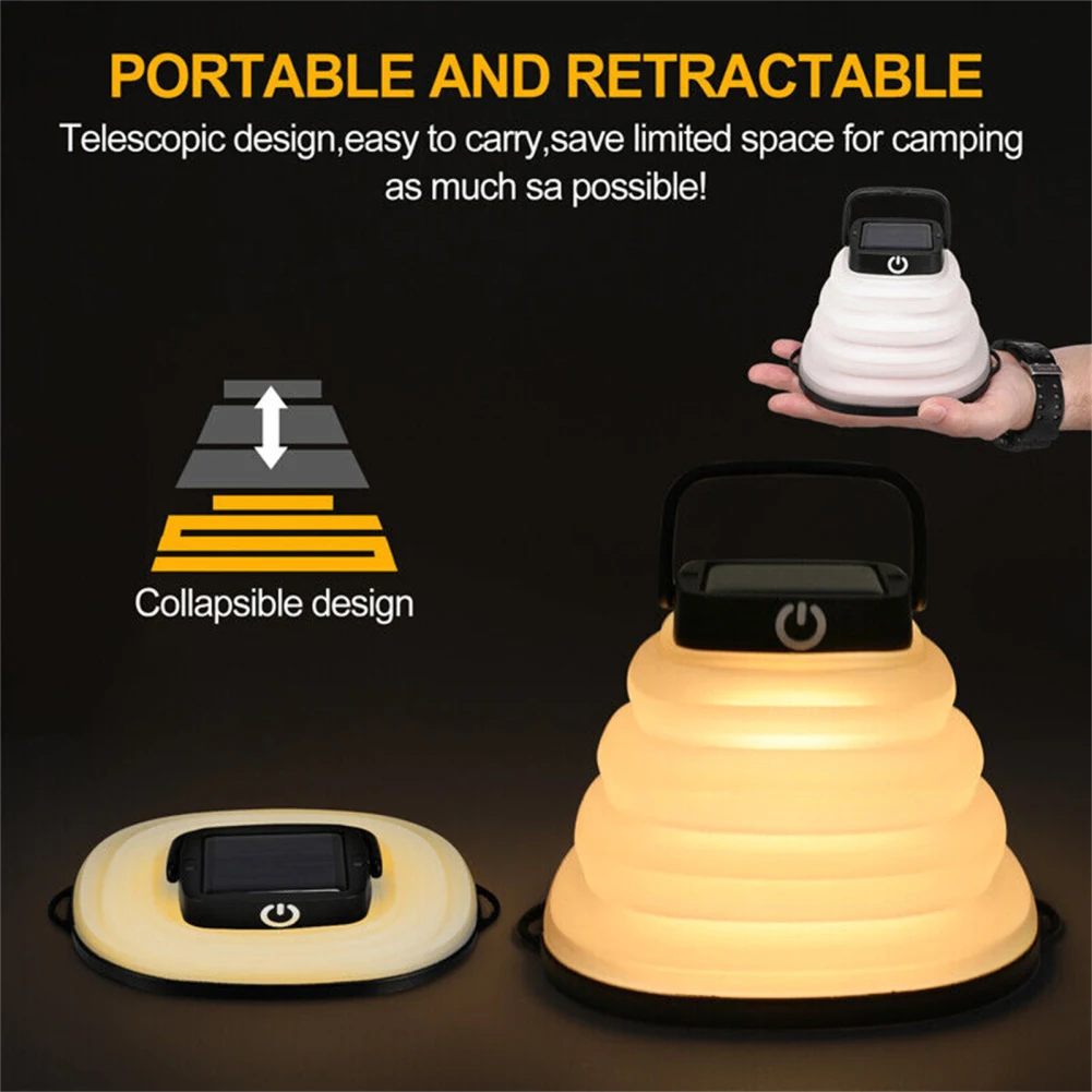 Solar Camping Lantern Portable Collapsible Waterproof USB Charging Camping Light With Handle For Outdoor Hiking Fishing
Solar Camping Lantern Portable Collapsible Waterproof USB Charging Camping Light With Handle For Outdoor Hiking Fishing