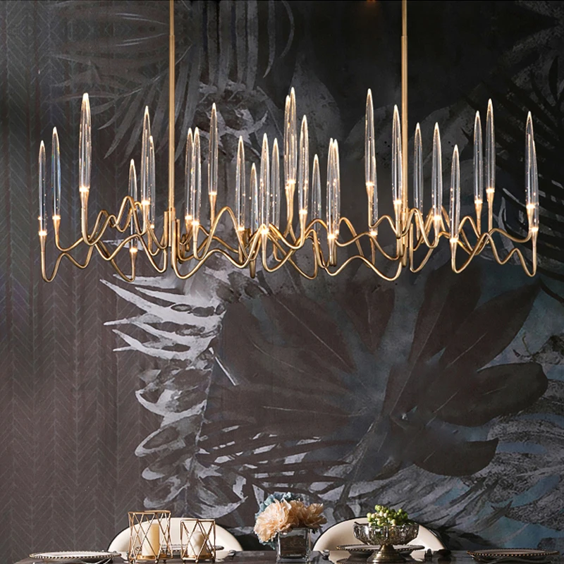 Dining Room Chandelier Light Luxury Crystal Creative Bar Personalized Front Table Lamp Living Room Minimalist Nordic Office Long
Dining Room Chandelier Light Luxury Crystal Creative Bar Personalized Front Table Lamp Living Room Minimalist Nordic Office Long