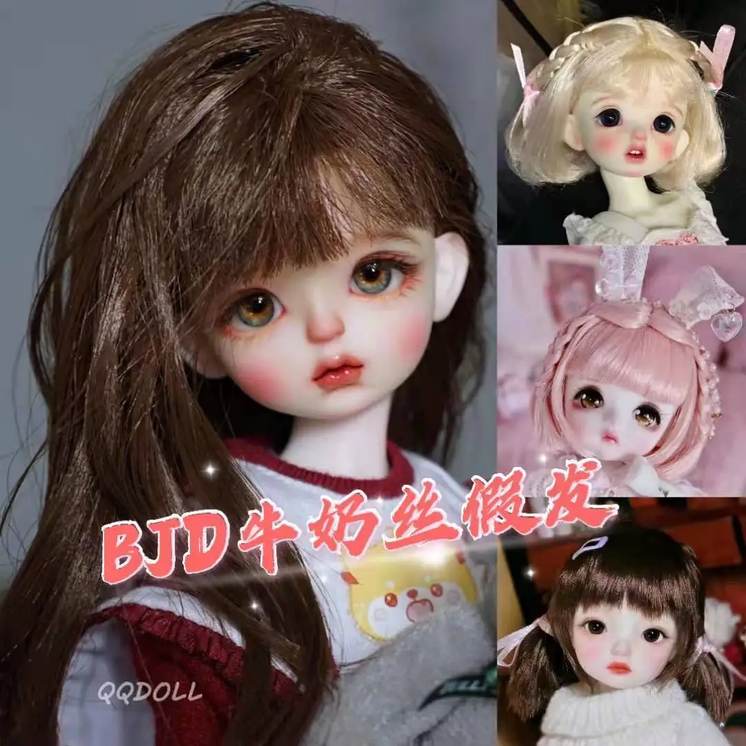 Doll Wig for 1/4 1/6 Bjd Doll SD Milk Silk Wig Hair Changing Super Soft Diy Girl Toy Dress Up Kid Gift Doll Accessories, No Doll
Doll Wig for 1/4 1/6 Bjd Doll SD Milk Silk Wig Hair Changing Super Soft Diy Girl Toy Dress Up Kid Gift Doll Accessories, No Doll