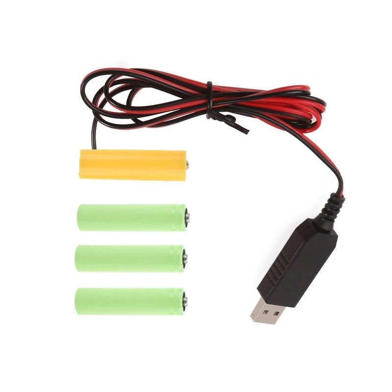 Источник питания USB Замените 4 батарейки типа АА 1,5 В для игрушечных часов со светодиодными переключателями
Источник питания USB Замените 4 батарейки типа АА 1,5 В для игрушечных часов со светодиодными переключателями