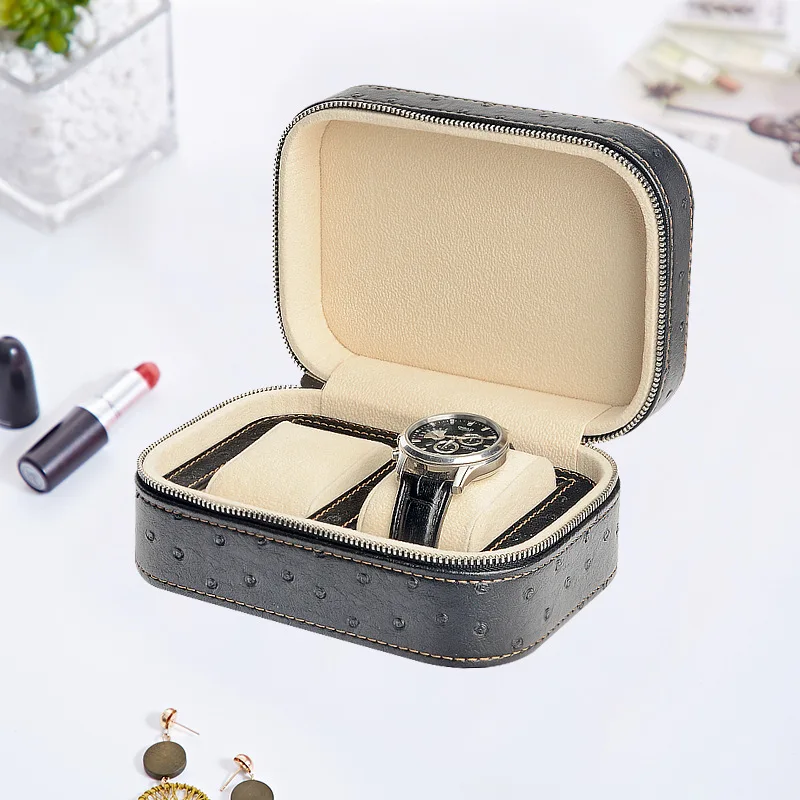 2 Slots Fiber Leather Watches Box Organization With Zipper Brown Travel Watch Bag Jewelry Portable Watch Gift Case For Men
2 Slots Fiber Leather Watches Box Organization With Zipper Brown Travel Watch Bag Jewelry Portable Watch Gift Case For Men