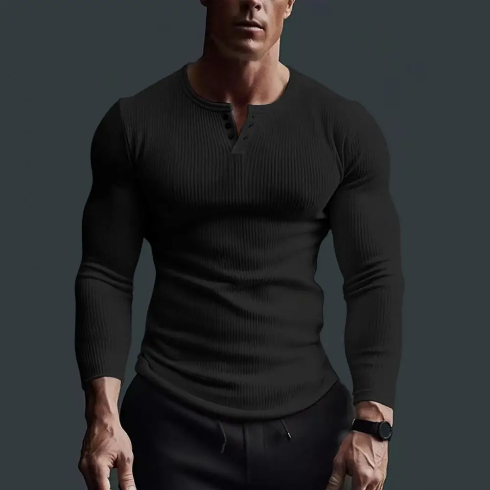 Men Long Sleeve Shirt Fitness Muscle Shirt Solid Color V-neck Long Sleeve Men's Fitness Shirt Breathable Top for Spring Autumn
Men Long Sleeve Shirt Fitness Muscle Shirt Solid Color V-neck Long Sleeve Men's Fitness Shirt Breathable Top for Spring Autumn