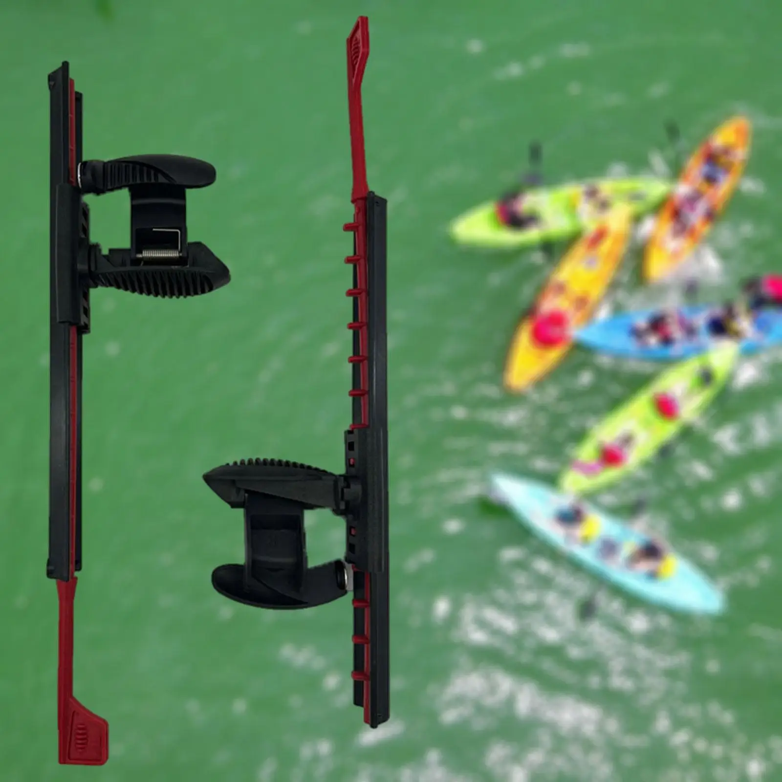 

2x Kayak Foot Pegs Footrest Boating Parts Lightweight Canoe Rafting Rudder Control Locked Adjustable Foot Pedals Foot Brace