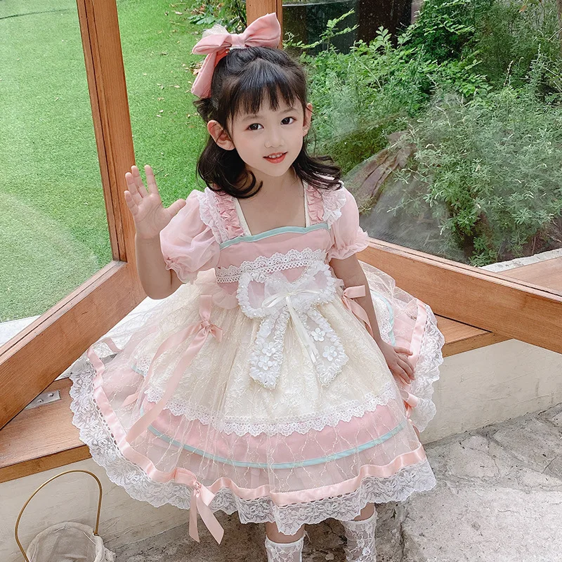 Dress for Girls Baby Lolita Style Party Dress Girls Teenager Pink Wedding Dress Princess Vestidos Summer Costume for Girls
Dress for Girls Baby Lolita Style Party Dress Girls Teenager Pink Wedding Dress Princess Vestidos Summer Costume for Girls