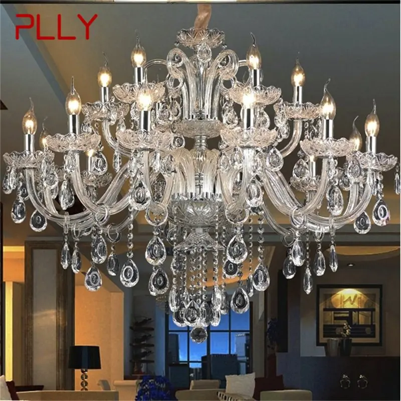 PLLY Postmodern Chandelier Lamp Luxury Candle Pendant Light Crystal LED Fixtures for Home Parlour Hall Meeting Room
PLLY Postmodern Chandelier Lamp Luxury Candle Pendant Light Crystal LED Fixtures for Home Parlour Hall Meeting Room