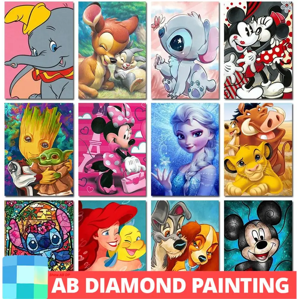 Набор для алмазной живописи AB Disney, мультяшный Портрет Принцессы, Русалка, Микки, Винни-Пух, мозаика «сделай сам», ремесла, искусство, хобби
Набор для алмазной живописи AB Disney, мультяшный Портрет Принцессы, Русалка, Микки, Винни-Пух, мозаика «сделай сам», ремесла, искусство, хобби