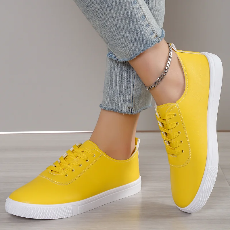 Ladies Shoes 2023 High Quality Lace Up Women's Vulcanize Shoes New Solid Ladies Casual Shoes Fashion Round Head Women's Shoes
Ladies Shoes 2023 High Quality Lace Up Women's Vulcanize Shoes New Solid Ladies Casual Shoes Fashion Round Head Women's Shoes