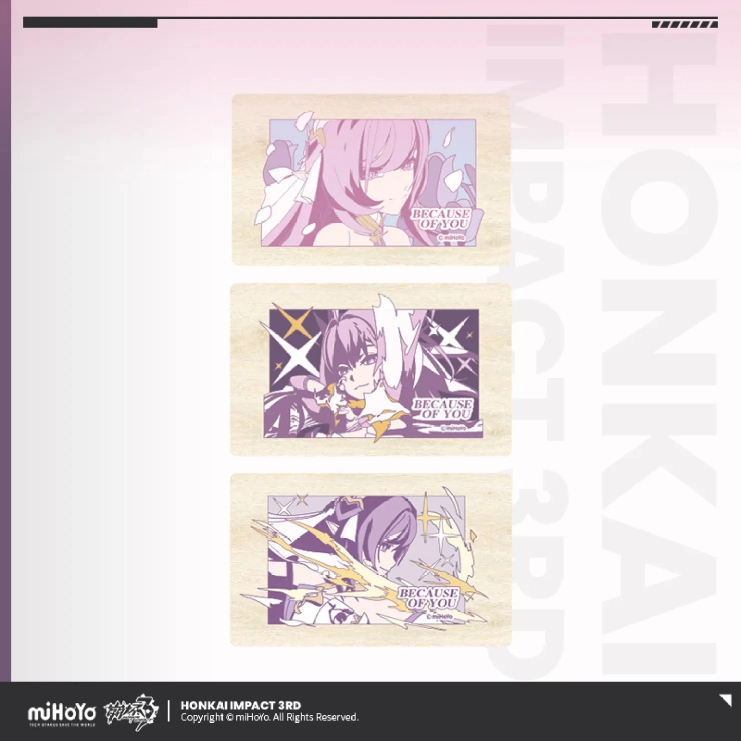 MIHOYO Genuine Anime Game Honkai Impact 3 Elysia Because of You Impression Theme Stamp Anime Cosplay Accessories Collection Gift
MIHOYO Genuine Anime Game Honkai Impact 3 Elysia Because of You Impression Theme Stamp Anime Cosplay Accessories Collection Gift