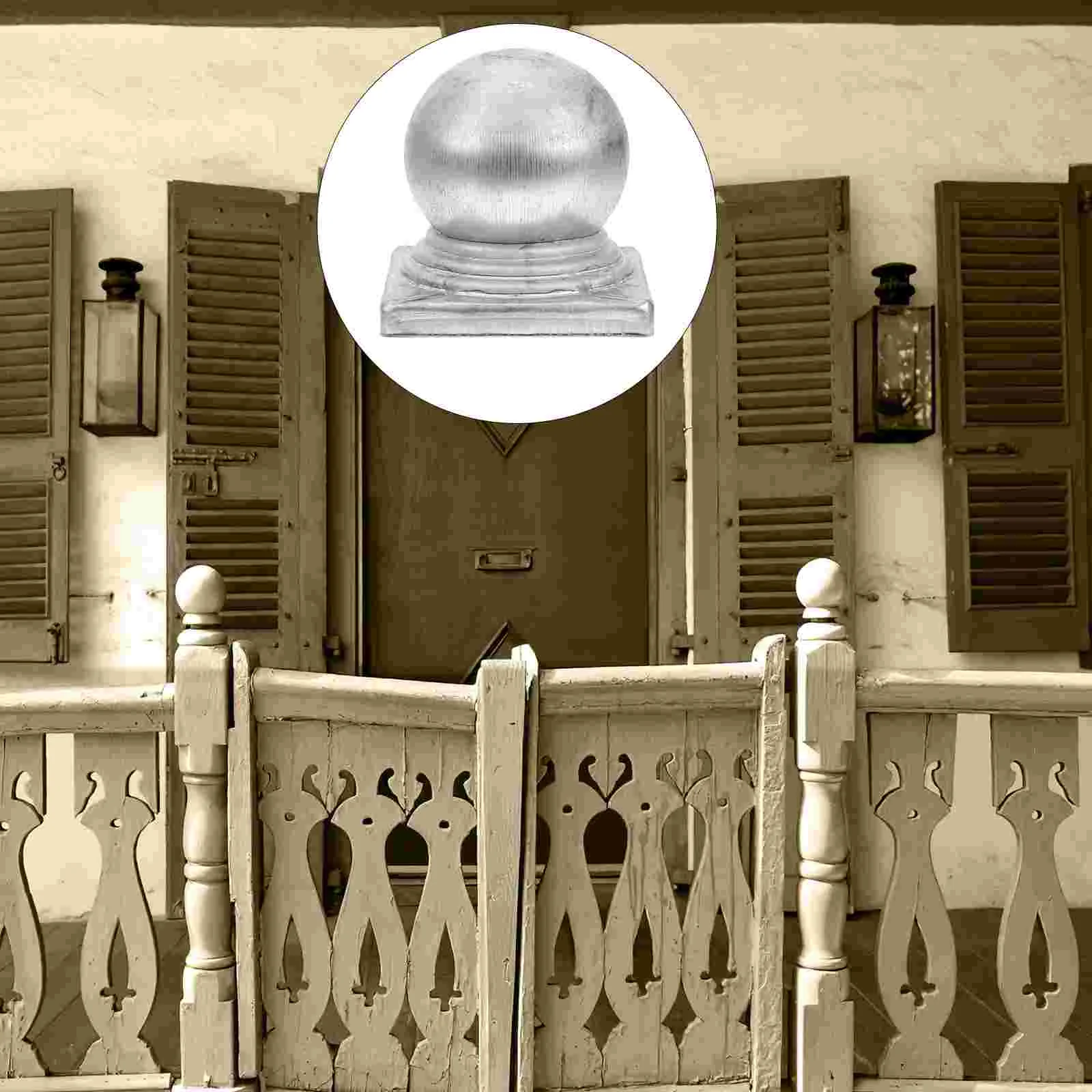 4 Pcs Metal Post Caps Covers Post Caps Column Wraps for Porch Iron Sheet Newel Ball
4 Pcs Metal Post Caps Covers Post Caps Column Wraps for Porch Iron Sheet Newel Ball