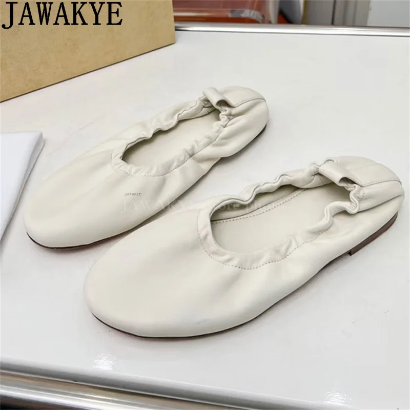 Summer New Real Leather Walk Flat Shoes Women Ballet Dance Shoes Round toe Low Top Doudou Shoes Luxury Brand Grandma's Shoes
Summer New Real Leather Walk Flat Shoes Women Ballet Dance Shoes Round toe Low Top Doudou Shoes Luxury Brand Grandma's Shoes