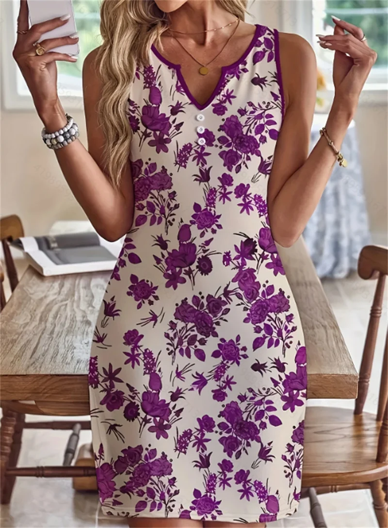 2024 Summer New Arrival Europe Cross-border Printed Halter Women Fashion Comfortable V-neck Sleeveless Dresses Evening Dresses
2024 Summer New Arrival Europe Cross-border Printed Halter Women Fashion Comfortable V-neck Sleeveless Dresses Evening Dresses