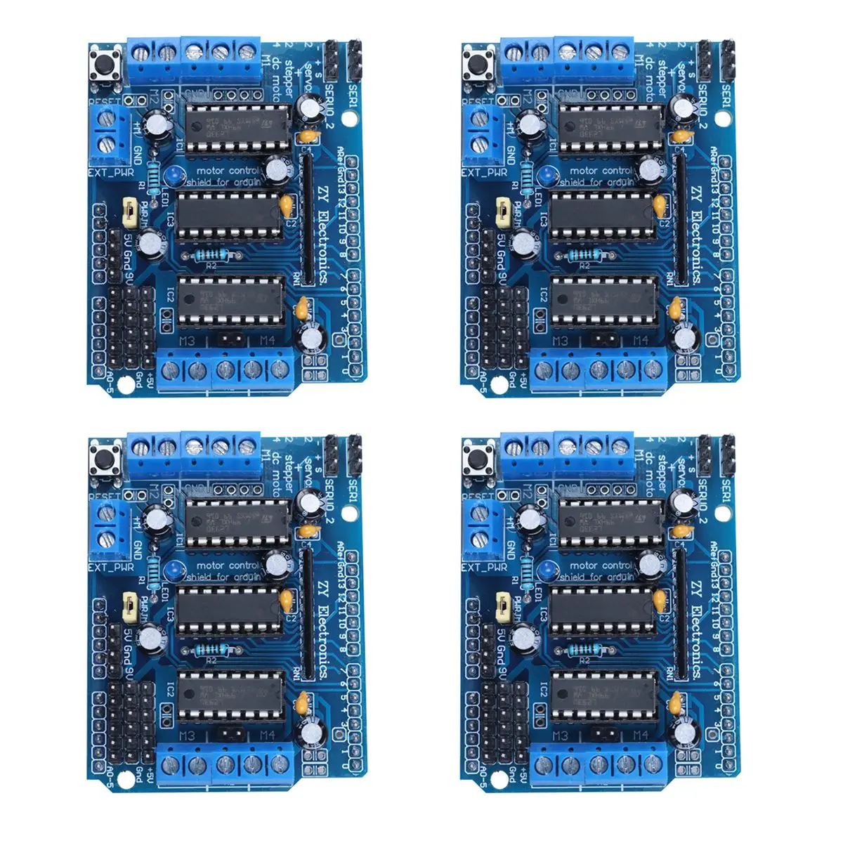 4PCS L293Dmotor Control Multifunction Motor Drive Expansion Board Motor Drive Motor
4PCS L293Dmotor Control Multifunction Motor Drive Expansion Board Motor Drive Motor