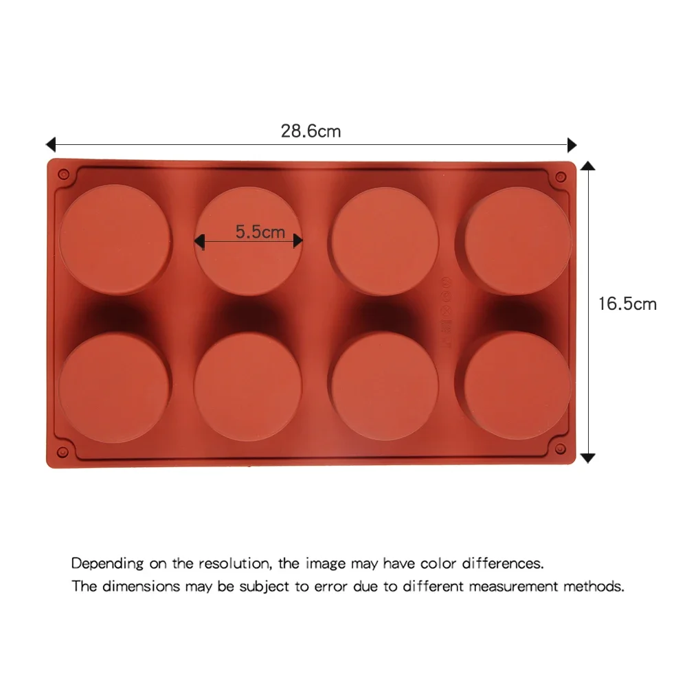 New 8 Cavity Cylinder Silicone Cake Mold Cookies 3D DIY Soap Handmade Kitchen Reuse Baking Tools Decorating Mousse Making Mould
New 8 Cavity Cylinder Silicone Cake Mold Cookies 3D DIY Soap Handmade Kitchen Reuse Baking Tools Decorating Mousse Making Mould