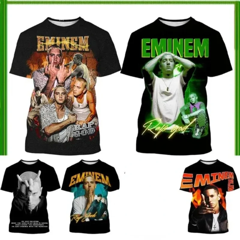 EMINEM Men's 3D Printed T Shirt Summer Casual Round Neck Short Sleeve Unisex Hip Hop Street Short Sleeve Graphic T Shirts
EMINEM Men's 3D Printed T Shirt Summer Casual Round Neck Short Sleeve Unisex Hip Hop Street Short Sleeve Graphic T Shirts