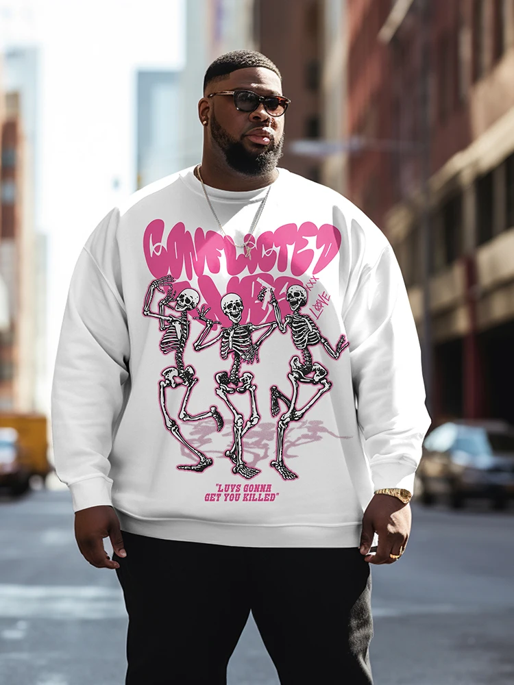 ZOOY (L-9XL) Men's Plus Size Personality Graffiti Fun Cartoon Poker Color Block Crew Neck Sweatshirt
ZOOY (L-9XL) Men's Plus Size Personality Graffiti Fun Cartoon Poker Color Block Crew Neck Sweatshirt