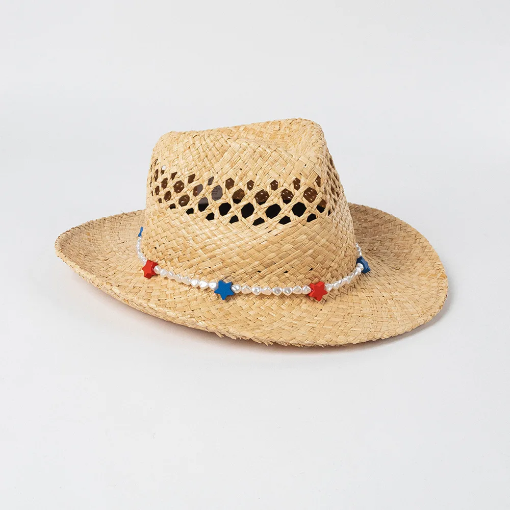 King Wheat 2023 Summer New Brand Women Sun Raffia Hat Hollowed Out Woven Pearl Star Chain Travel Beach Shading Lady Jazz Hat
King Wheat 2023 Summer New Brand Women Sun Raffia Hat Hollowed Out Woven Pearl Star Chain Travel Beach Shading Lady Jazz Hat