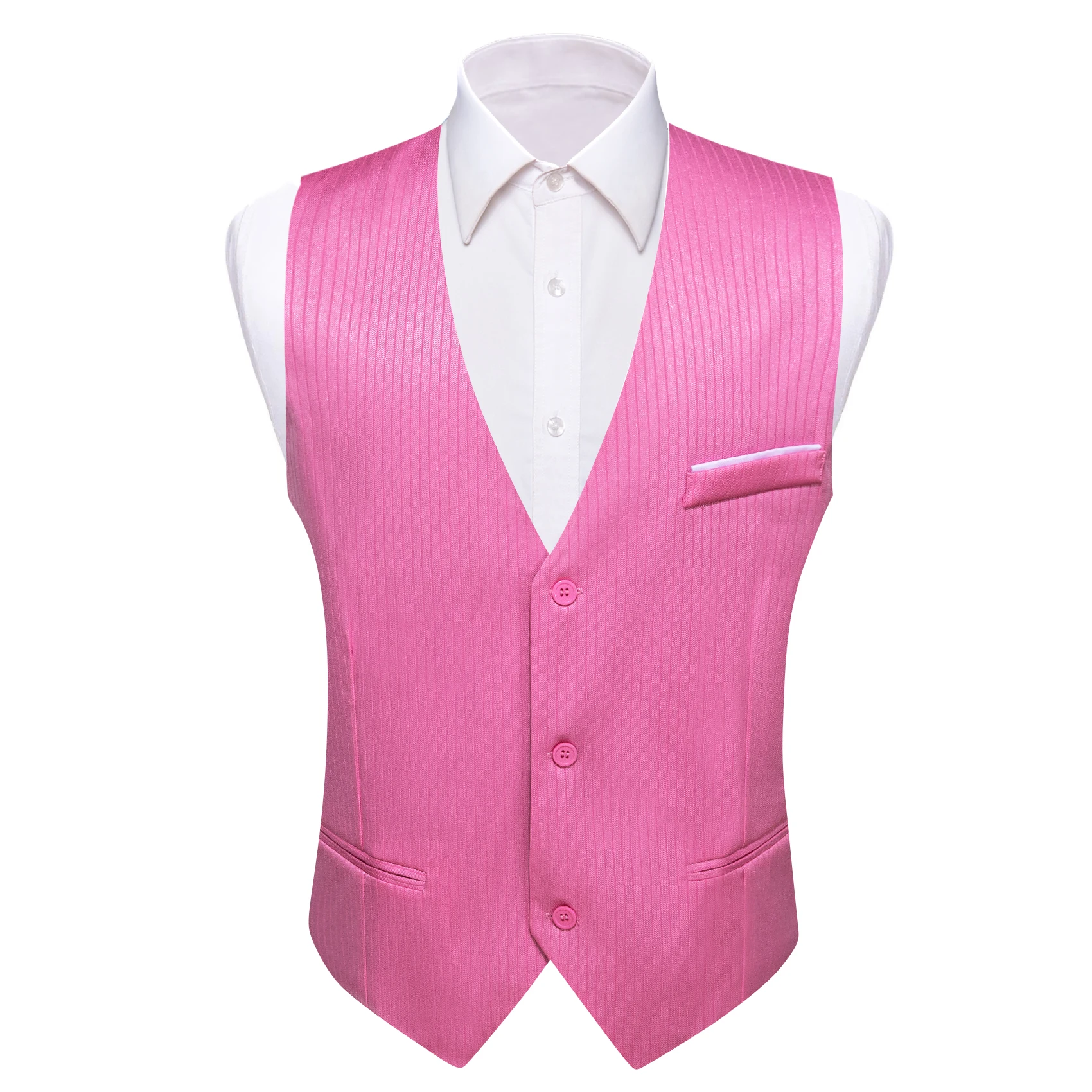Luxury Vest for Men Silk Pink Solid Stripes Slim Fit Waistcoat Sleeveless Jacket Weddding Business Formal Male Tops Barry Wang
Luxury Vest for Men Silk Pink Solid Stripes Slim Fit Waistcoat Sleeveless Jacket Weddding Business Formal Male Tops Barry Wang