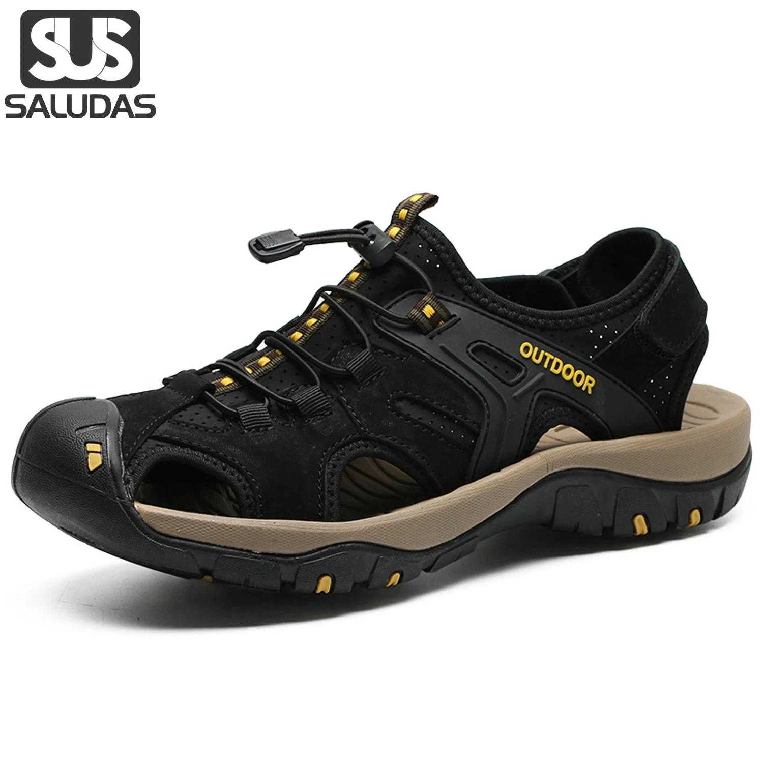 SALUDAS Men's Sandals Genuine Leather Beach Sandals Men Outdoor Anti-Skid And Wear Resistance Beach Shoes Summer Casual Shoes
SALUDAS Men's Sandals Genuine Leather Beach Sandals Men Outdoor Anti-Skid And Wear Resistance Beach Shoes Summer Casual Shoes