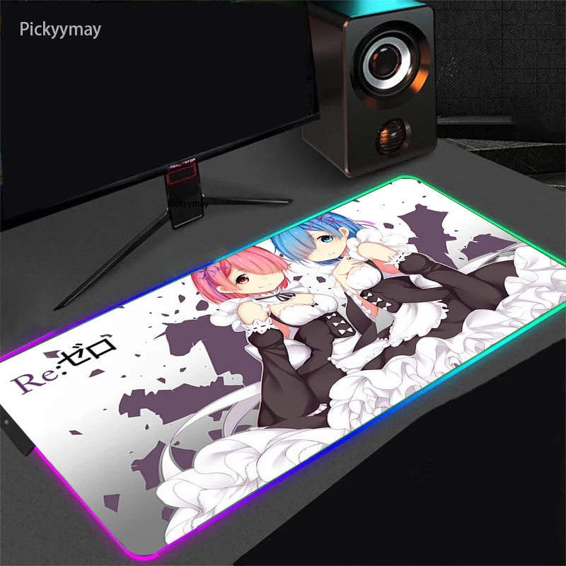 Игровой коврик для мыши Re Zero, Настольный коврик для клавиатуры, игровые аксессуары, коврик для мыши с аниме, подсветка RGB Led, для ПК, ноутбука, настольного компьютера
Игровой коврик для мыши Re Zero, Настольный коврик для клавиатуры, игровые аксессуары, коврик для мыши с аниме, подсветка RGB Led, для ПК, ноутбука, настольного компьютера