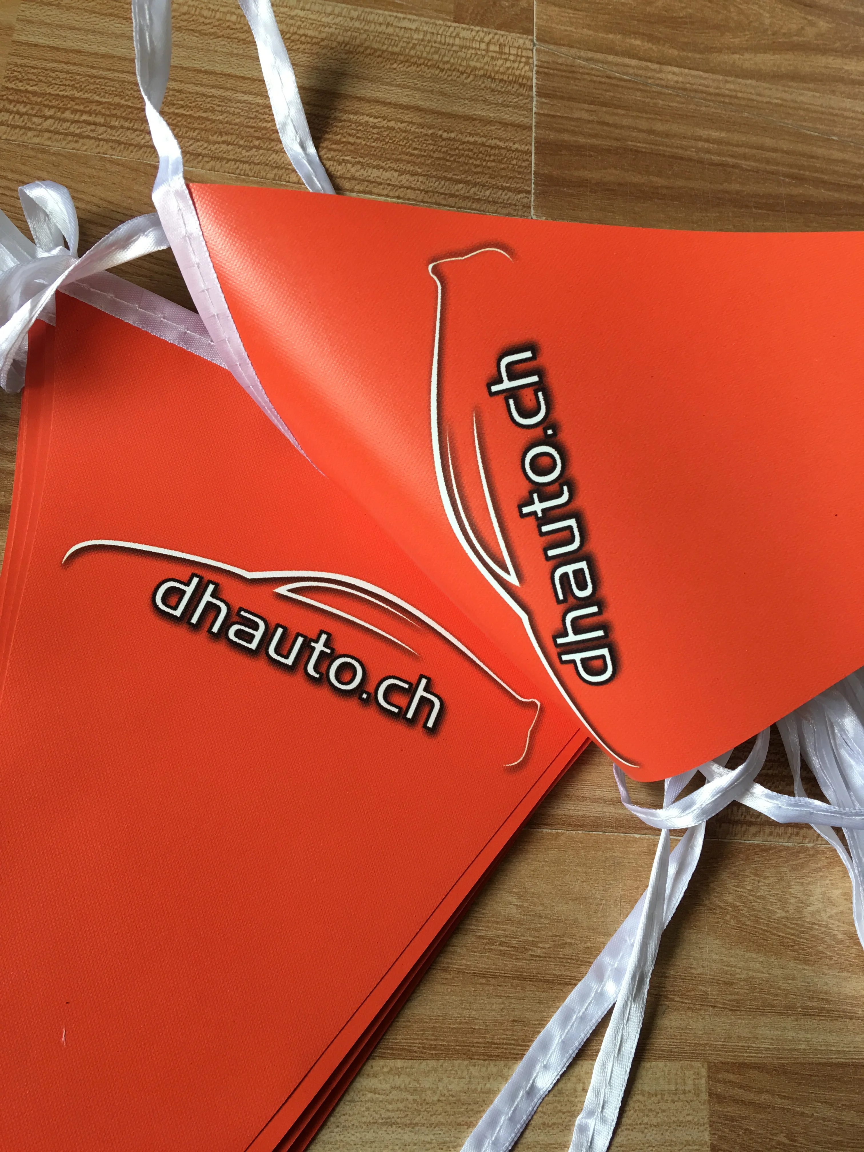 Customized PVC bunting flag, Vinyl String flags, CMYK print triangle flag (Full color digital printing)
Customized PVC bunting flag, Vinyl String flags, CMYK print triangle flag (Full color digital printing)