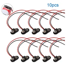 10Pcs 9V Battery Connector T Type Clip Plug Wire Cord Leads 6 Inch Battery Cable For LED Light Strips Or Electronic Equipment
10Pcs 9V Battery Connector T Type Clip Plug Wire Cord Leads 6 Inch Battery Cable For LED Light Strips Or Electronic Equipment