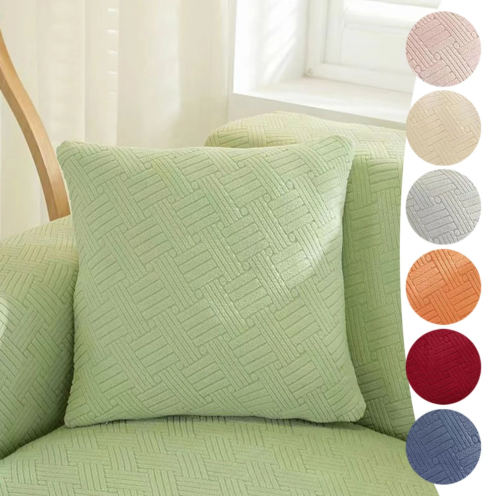 Comfortable Plush Jacquard Soft Decorative Throw Pillow Cover Solid Color Pillowcase For Sofa Backrest Cover Room Decor
Comfortable Plush Jacquard Soft Decorative Throw Pillow Cover Solid Color Pillowcase For Sofa Backrest Cover Room Decor