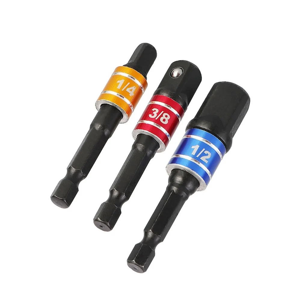 1/4" 3/8 1/2 Inch Wrench Socket Adapter For Impact Driver Wirh Hex Shank To Square Socket Drill Bits Bar Extension Hand Tools
1/4" 3/8 1/2 Inch Wrench Socket Adapter For Impact Driver Wirh Hex Shank To Square Socket Drill Bits Bar Extension Hand Tools