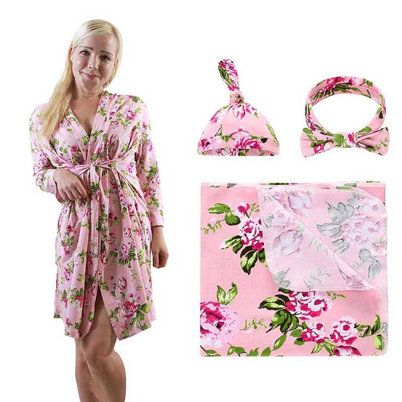 4Pcs Women Pajamas Baby Swaddle Blanket Set Baby Wrap Parent-child Outfit Mom Maternity Robe Sleepwear Nursing Dress Home Suit
4Pcs Women Pajamas Baby Swaddle Blanket Set Baby Wrap Parent-child Outfit Mom Maternity Robe Sleepwear Nursing Dress Home Suit