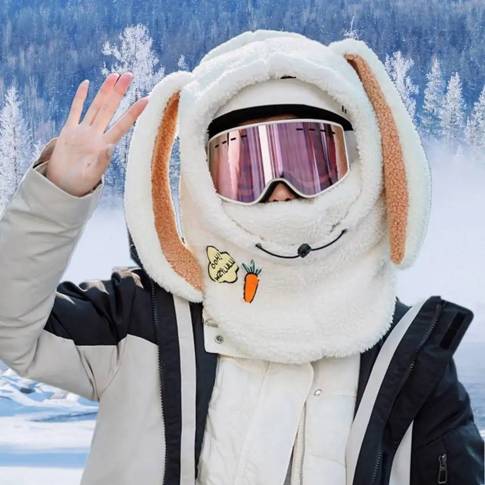Winter Warm Ski Helmet Cover Windproof Soft Fleece Skiing Cap Scarf Warmer Cartoon Cute Rabbit Ear Decorative Helmet Cover Hat
Winter Warm Ski Helmet Cover Windproof Soft Fleece Skiing Cap Scarf Warmer Cartoon Cute Rabbit Ear Decorative Helmet Cover Hat