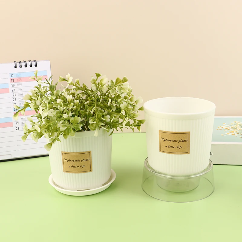 1Pc Simple Thickened Plastic Imitation Ceramic Flower Pot White With Tray Breathable Desktop Self-absorbing Flowerpot
1Pc Simple Thickened Plastic Imitation Ceramic Flower Pot White With Tray Breathable Desktop Self-absorbing Flowerpot