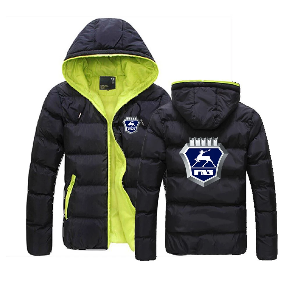 

2024 men's GAZ Gazelle sells six-color cotton-padded jacket coat in autumn and winter, casual hooded long-sleeved solid color fa