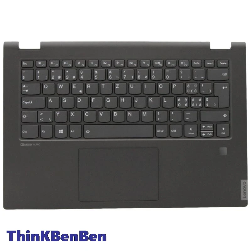 

CH Swiss Backlit Keyboard BK PL Upper Case Palmrest Shell FPR Cover For Lenovo Ideapad Flex C340 14 API IWL IML 5CB0S17343